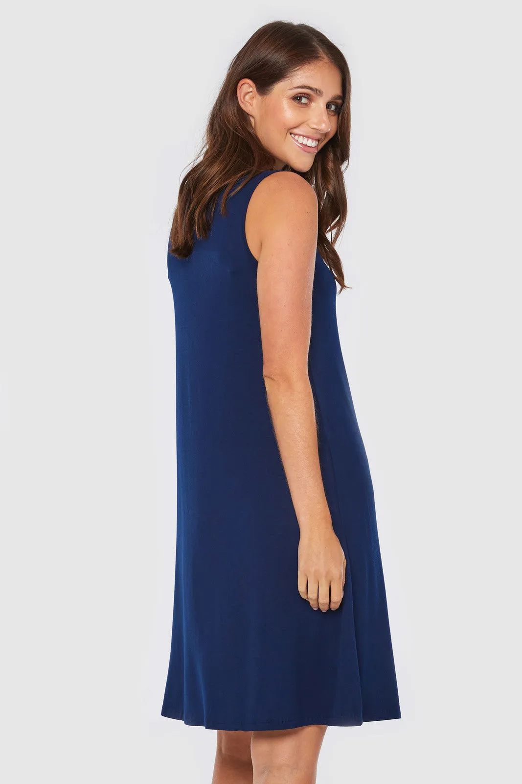 Adele Dress - Navy