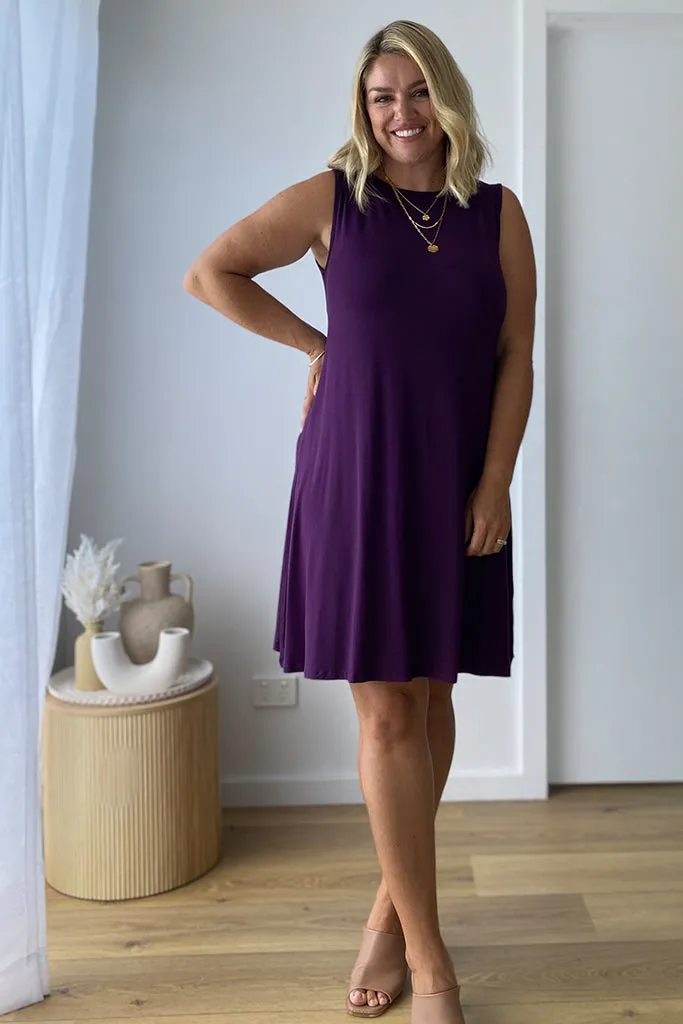 Adele Dress - Plum