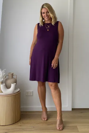 Adele Dress - Plum