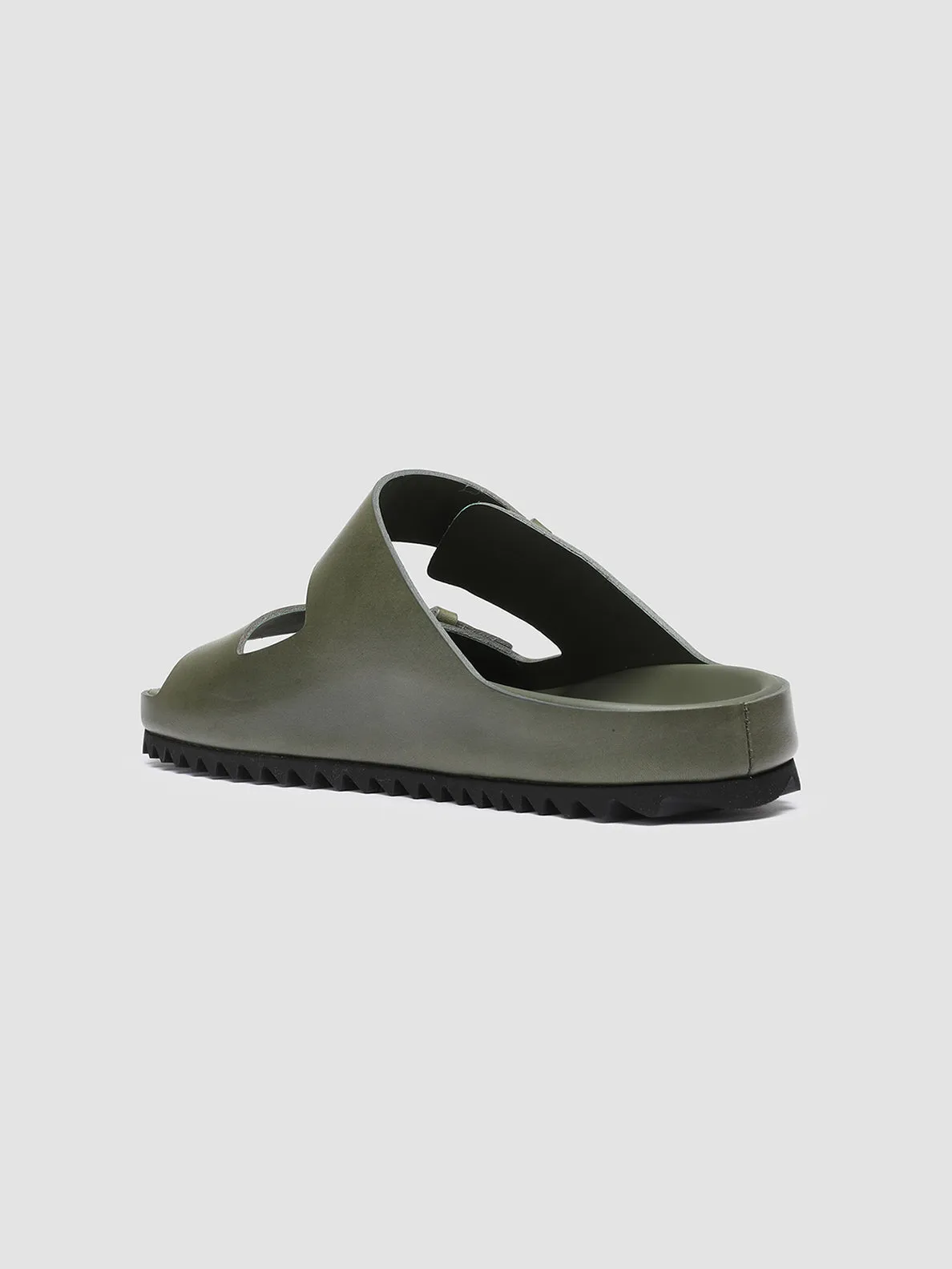 AGORÀ 002 - Green Leather sandals