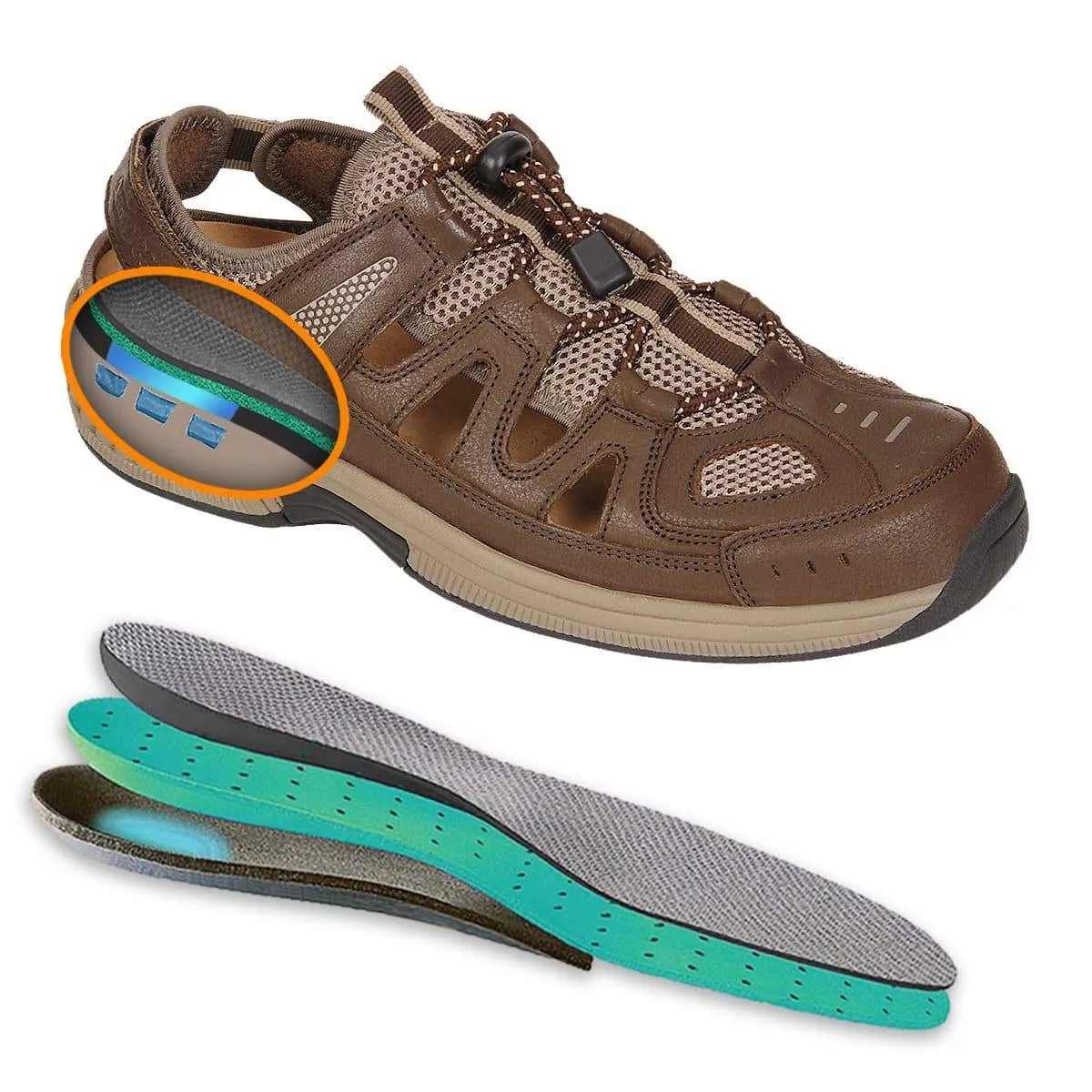 Alpine Brown Orthotic Sandal <b>Inout</b>