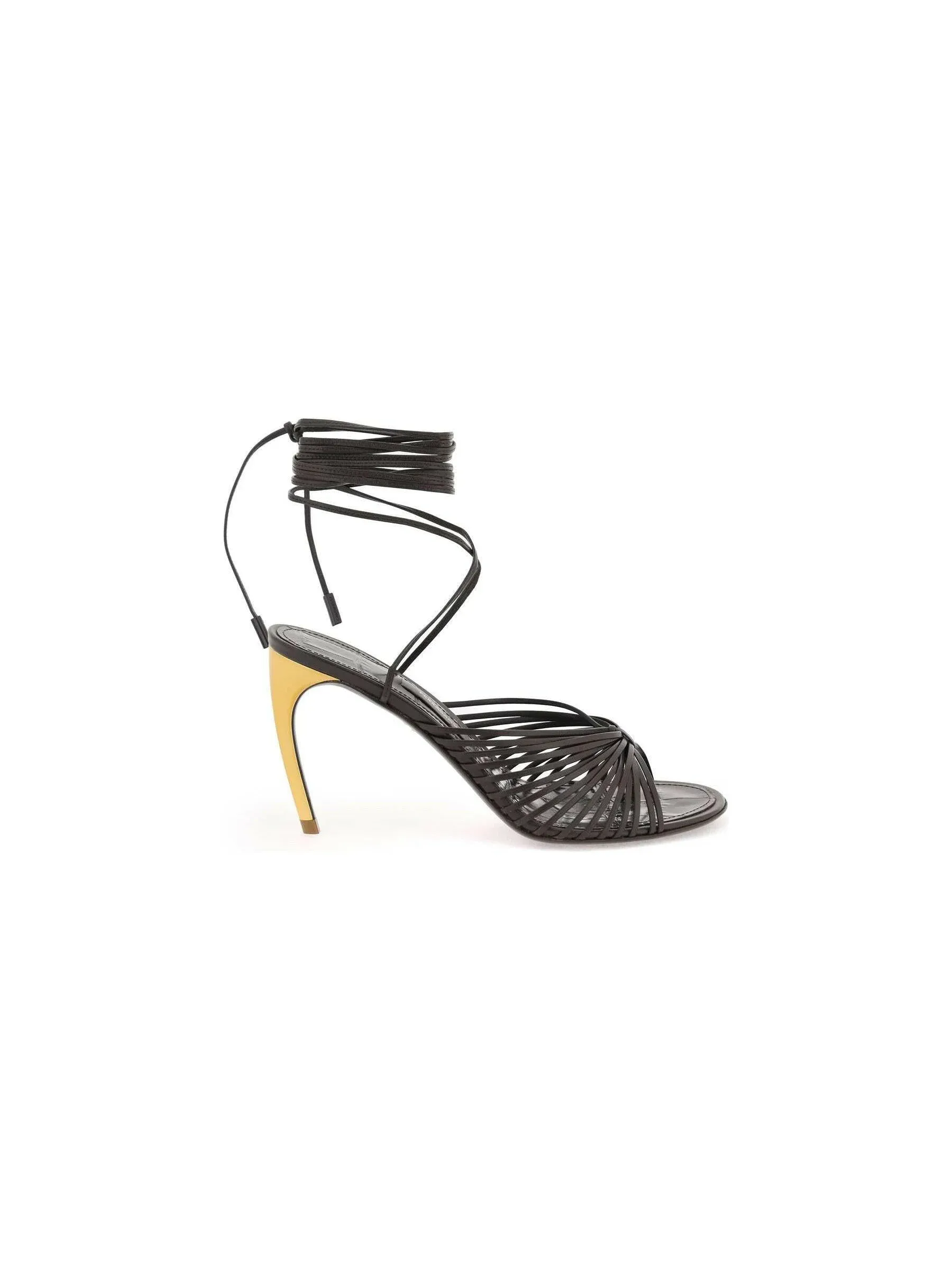 Atena Curved Heel Sandals