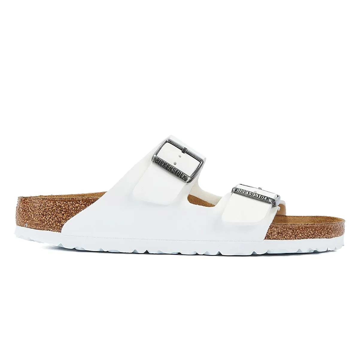 Birkenstock Arizona Birko Flor White Narrow Sandals