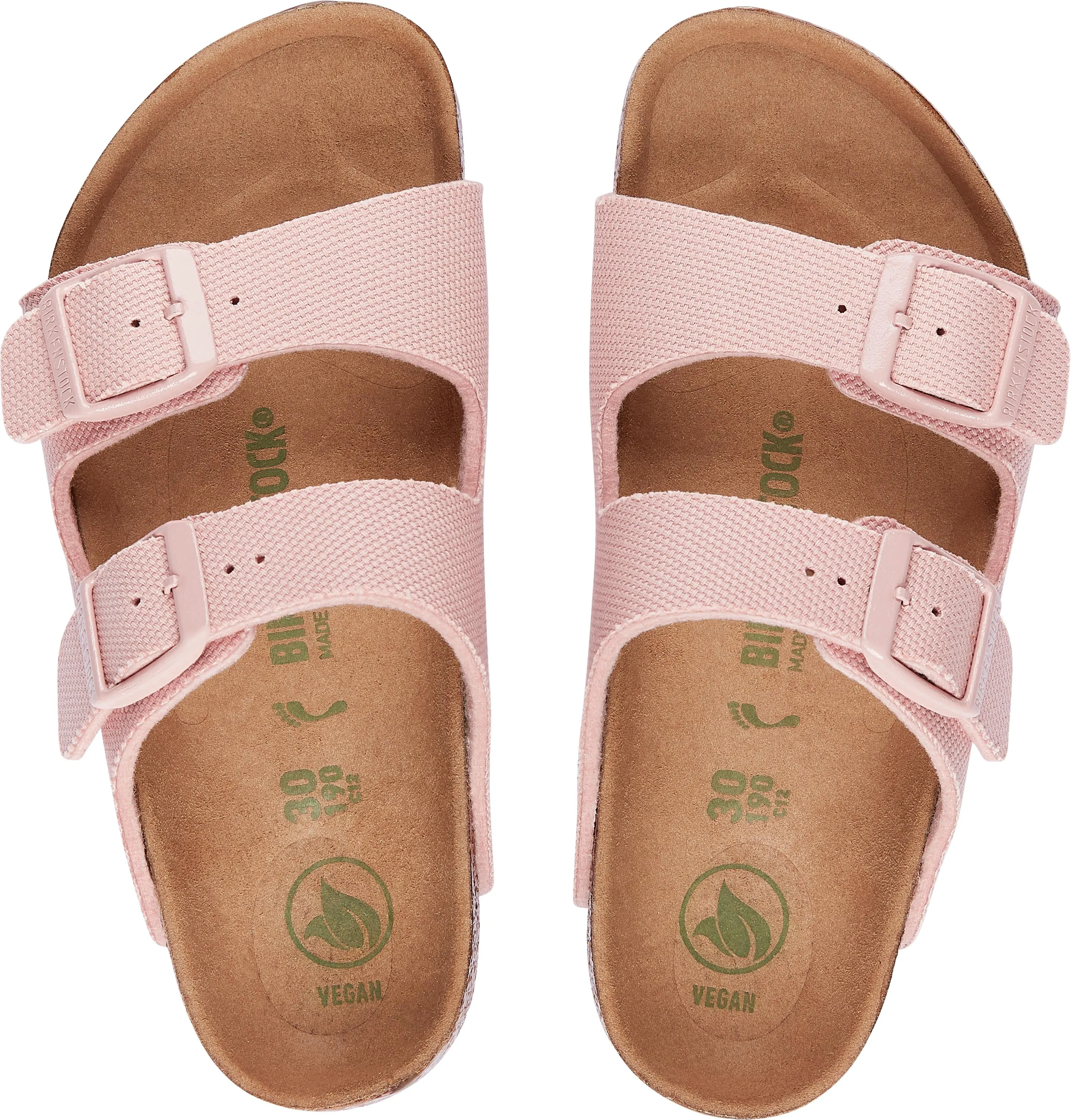 Birkenstock Arizona Kids Canvas  Girls Soft Pink Vegan Sandal