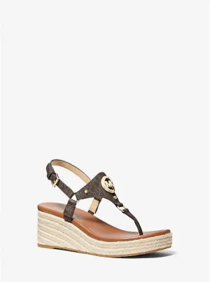 Casey Signature Logo Wedge Sandal