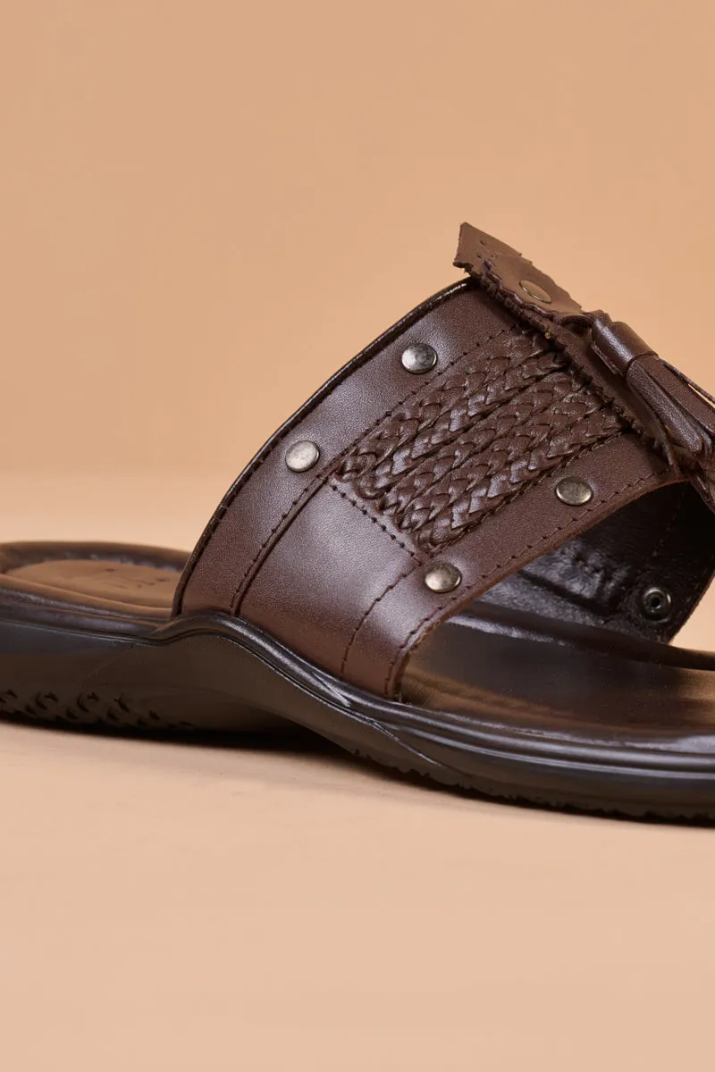 Chocolate Leather Sandal