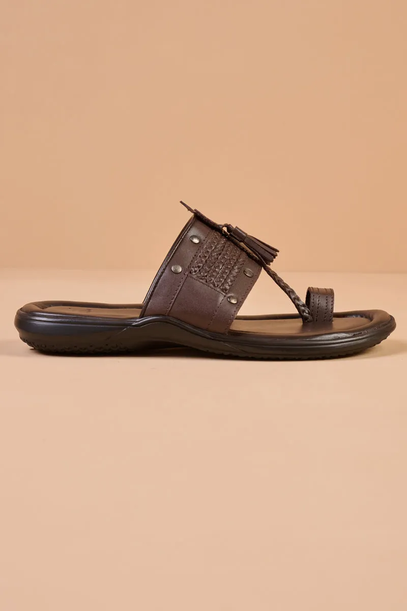 Chocolate Leather Sandal