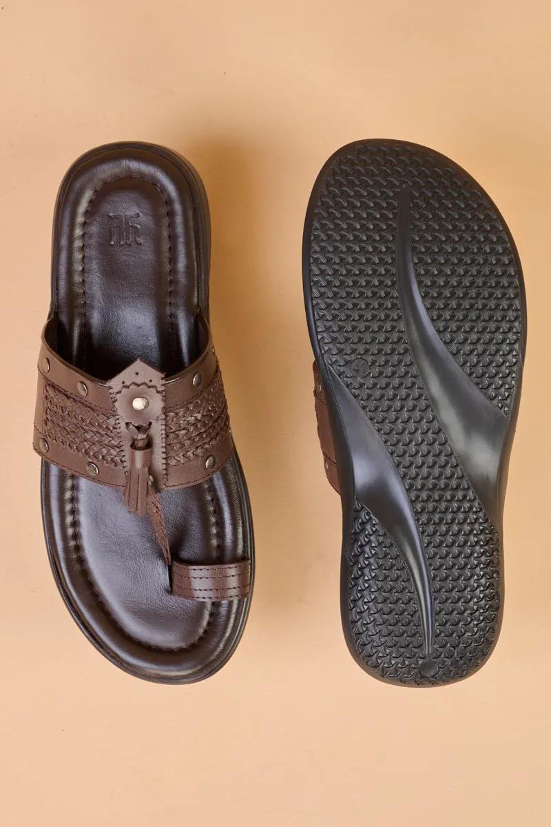 Chocolate Leather Sandal