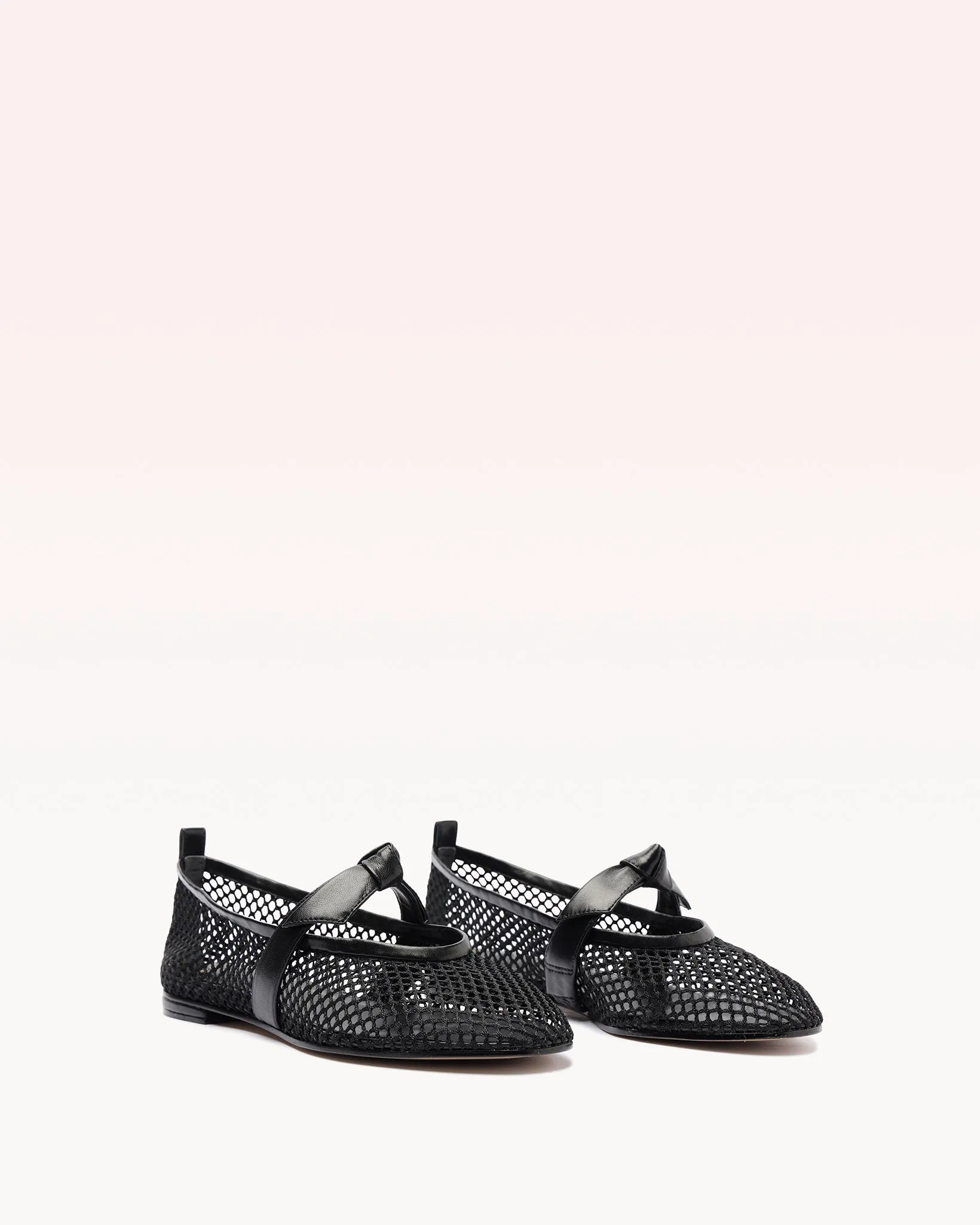 Clarita Ballerina Mesh Black