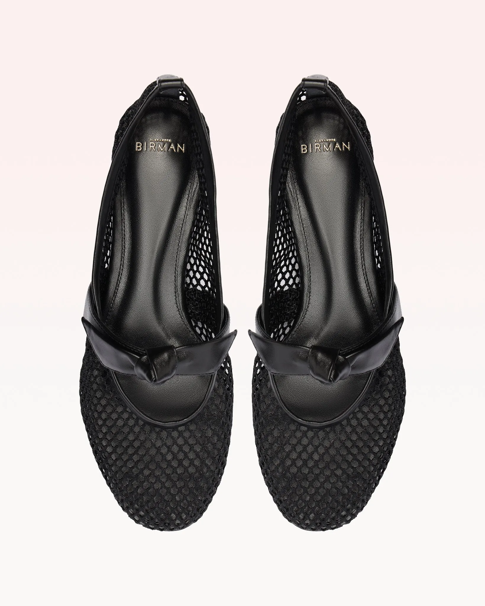 Clarita Ballerina Mesh Black