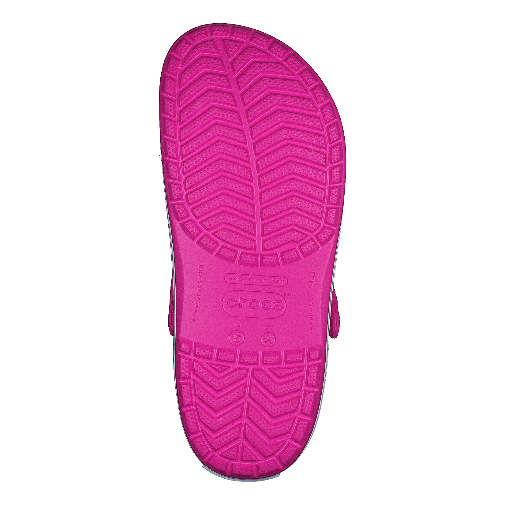 Crocband Electric Pink/white