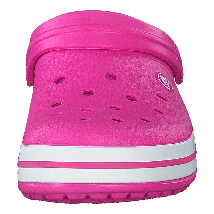 Crocband Electric Pink/white