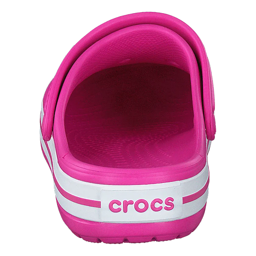 Crocband Electric Pink/white