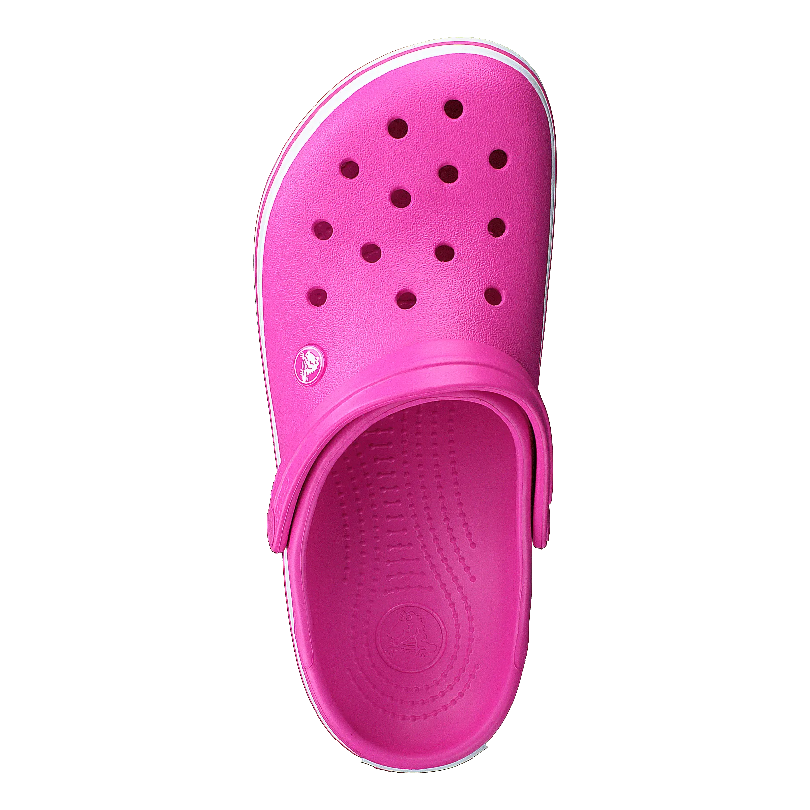 Crocband Electric Pink/white