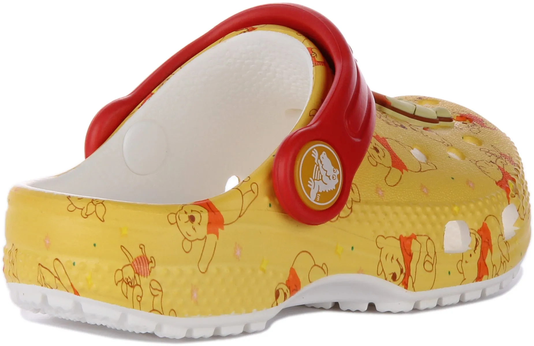 Crocs Classic Toddler Clog In Yellow Red