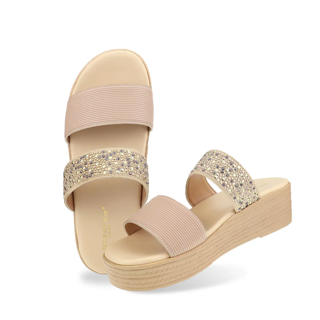 [EXTRA 20% off at cart] Boho Rhinestone Flatform Sandals