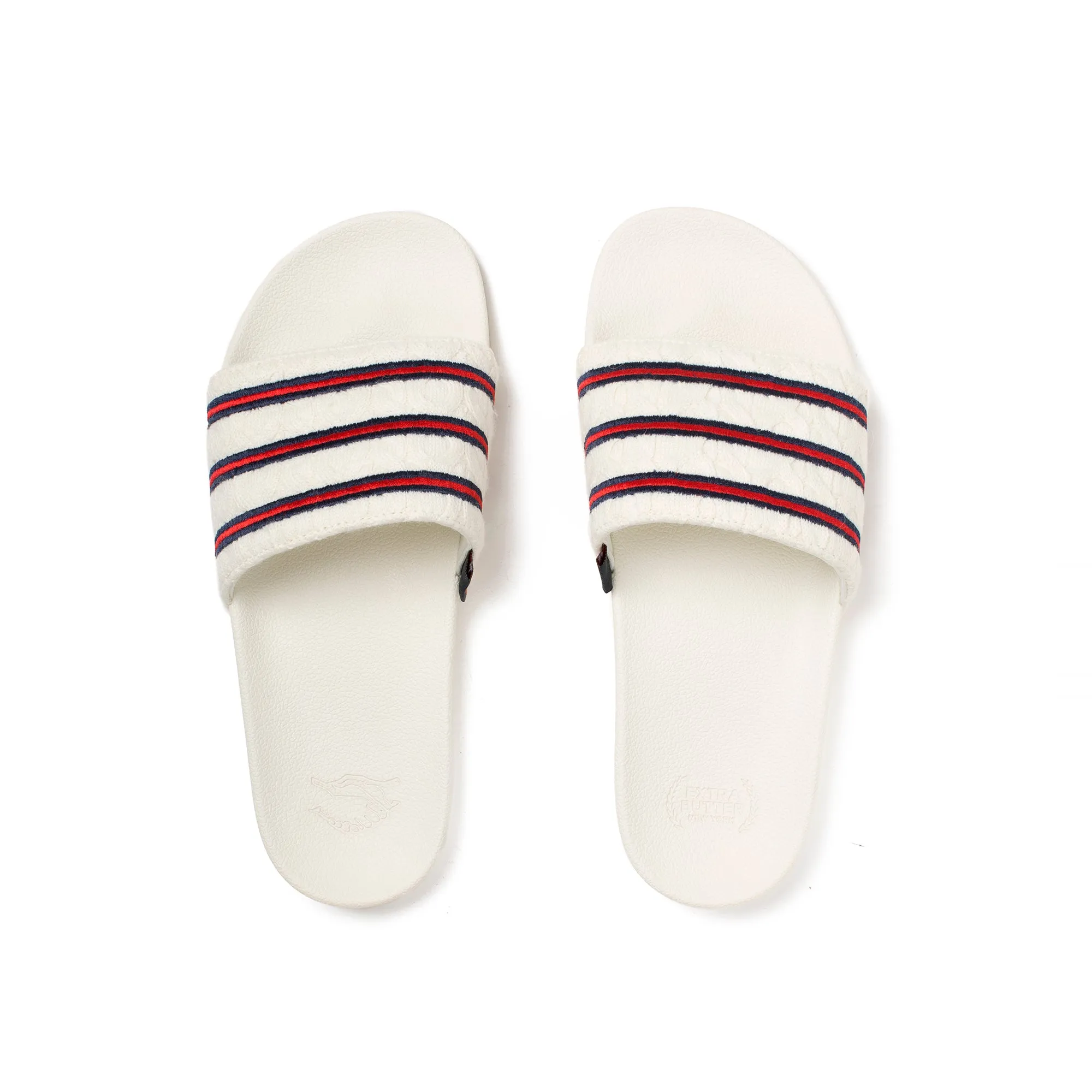 Extra Butter x Adidas Consortium Adilette Cableknit Slides