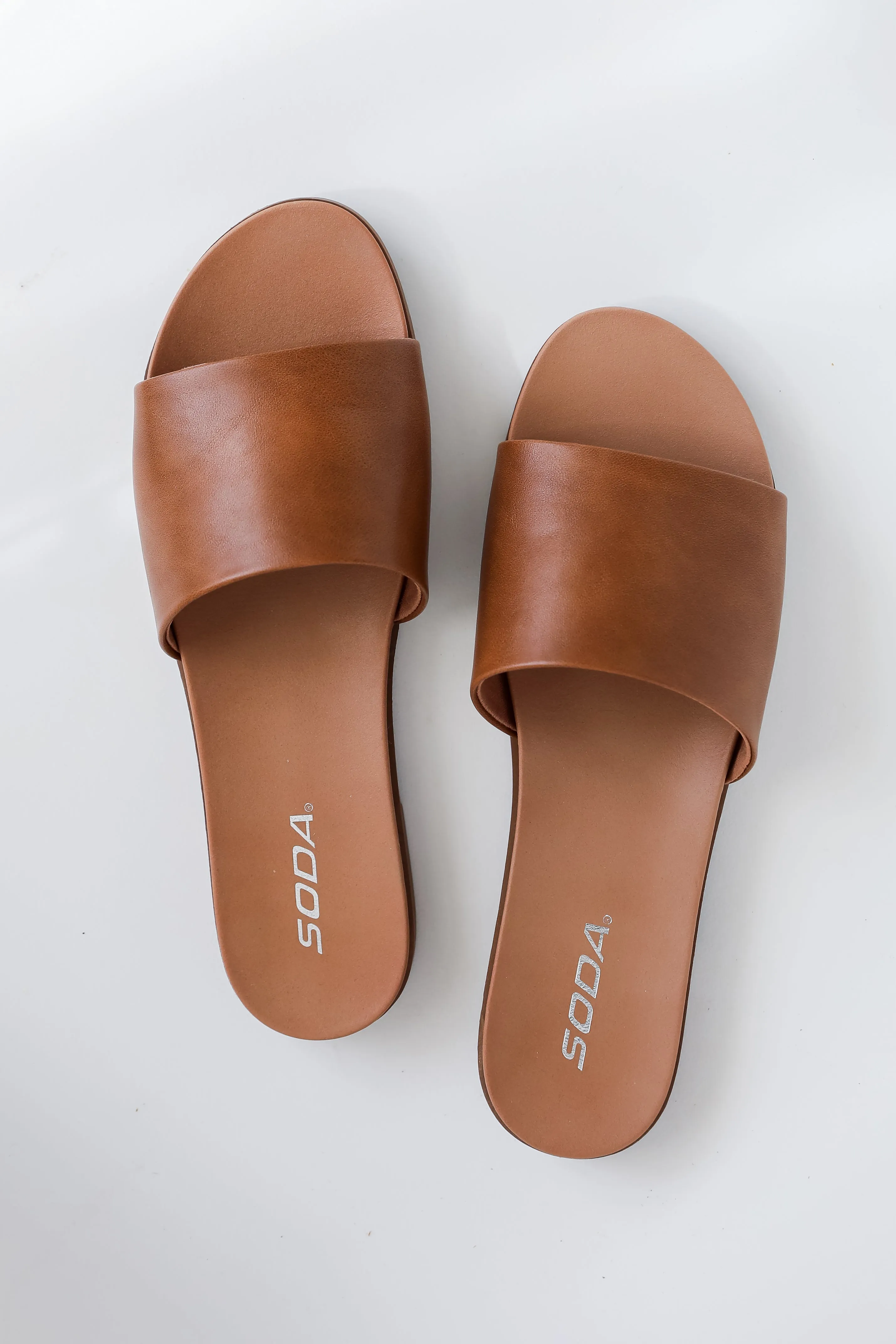 FINAL SALE - Sandy Sole Tan Slide Sandals