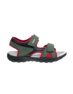 Geox Vaniett Military Red Open Toe