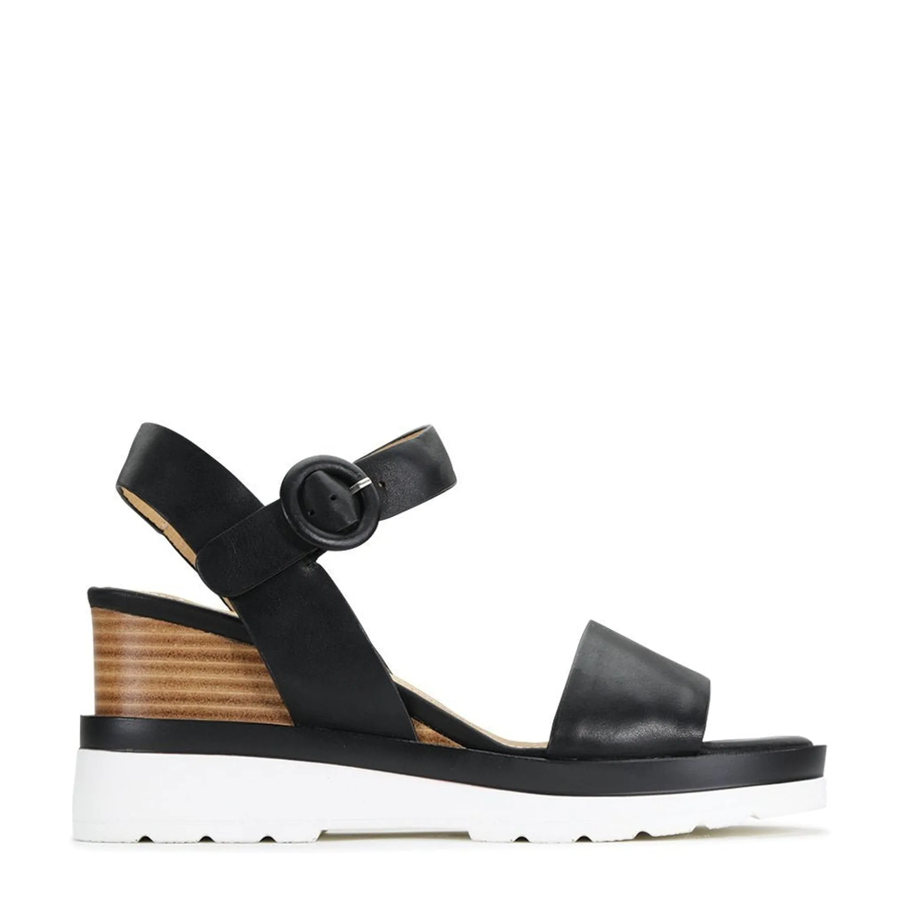 JADON LEATHER WEDGE  SANDALS