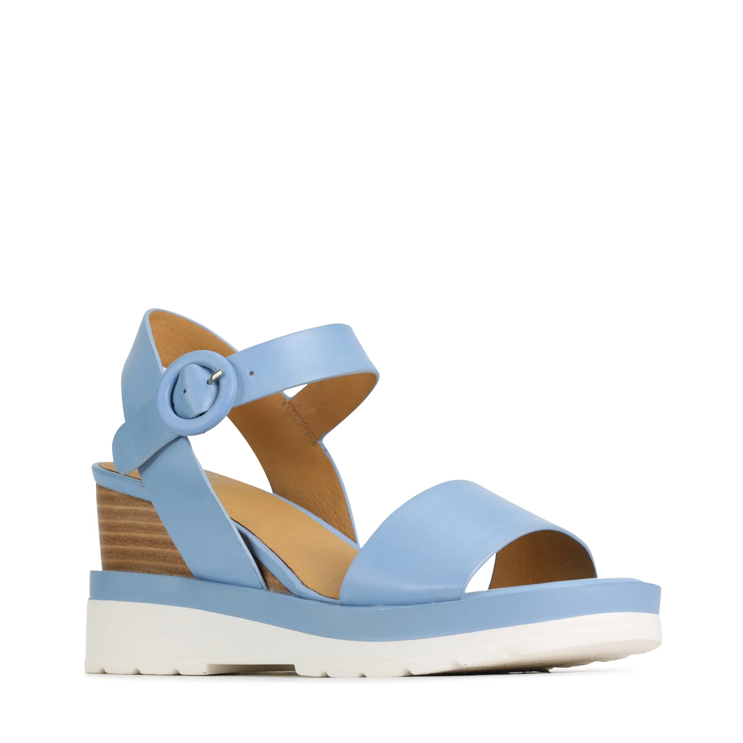 JADON LEATHER WEDGE  SANDALS