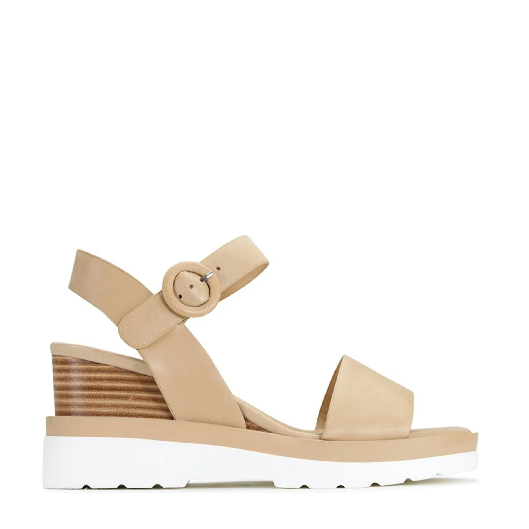 JADON LEATHER WEDGE  SANDALS