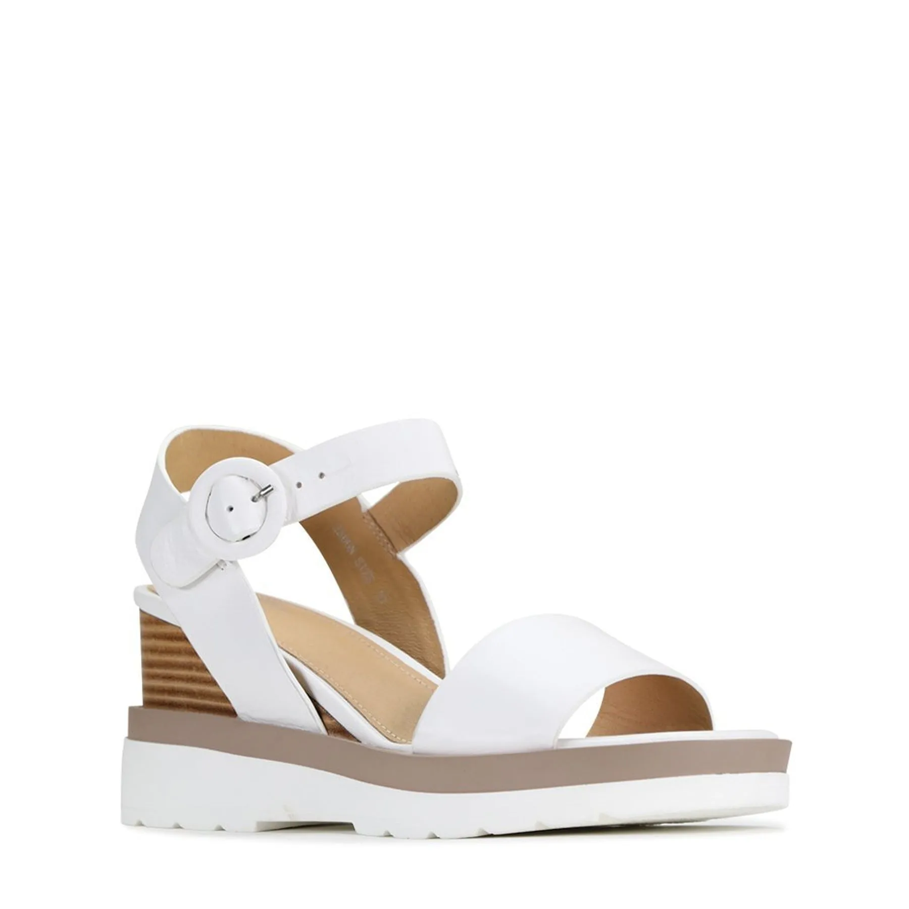 JADON LEATHER WEDGE  SANDALS