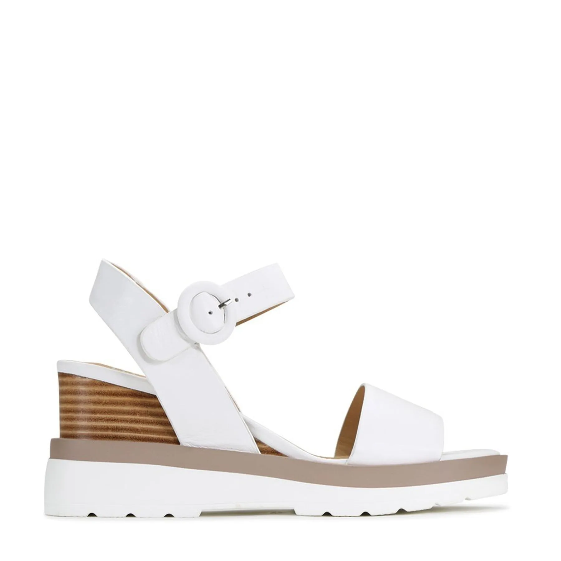 JADON LEATHER WEDGE  SANDALS