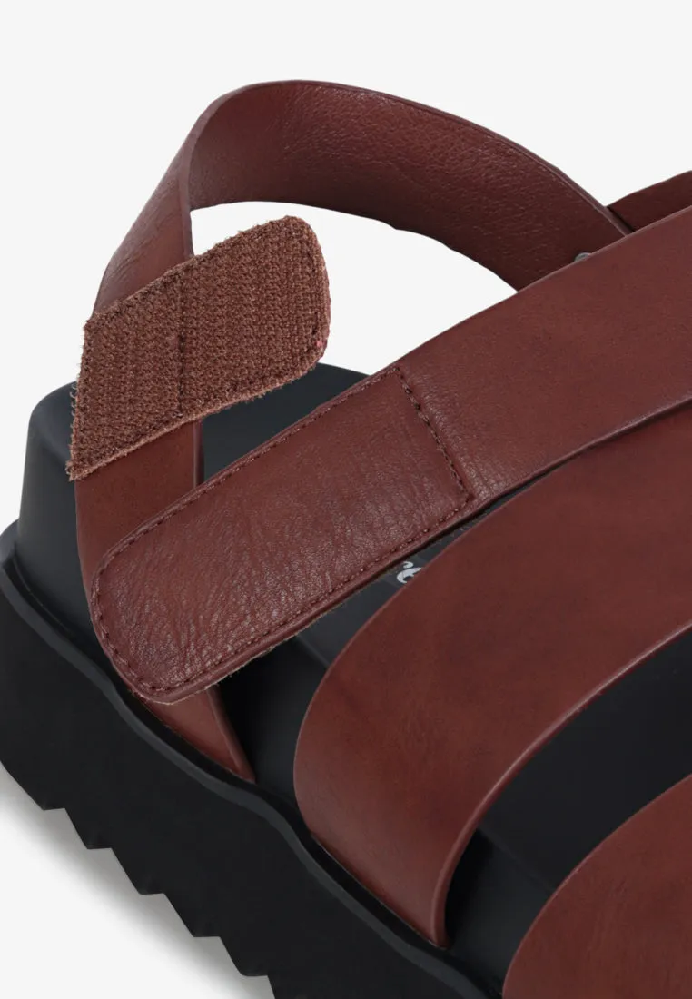 Journey Extra Chunky Sandals - Brown