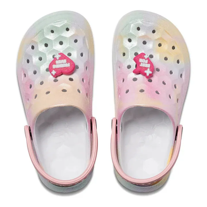 Joybees Glitter Ombre Hazy/Quartz Pink BFF Toddler Varsity Clog