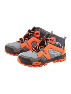 Kids Boy's Textured Hiking Shoes,Grey/Orange