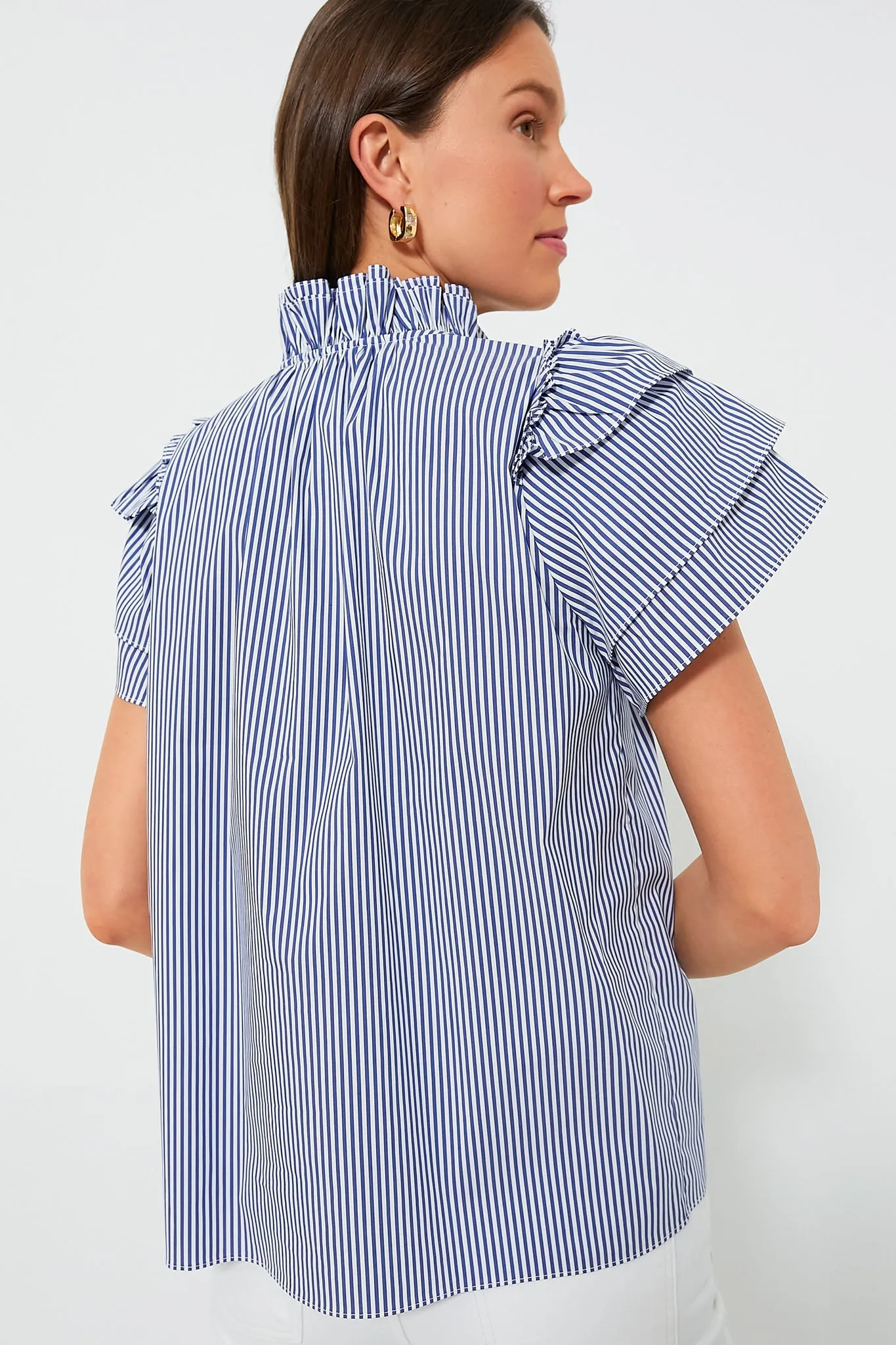 Light Blue Stripe Millie Top