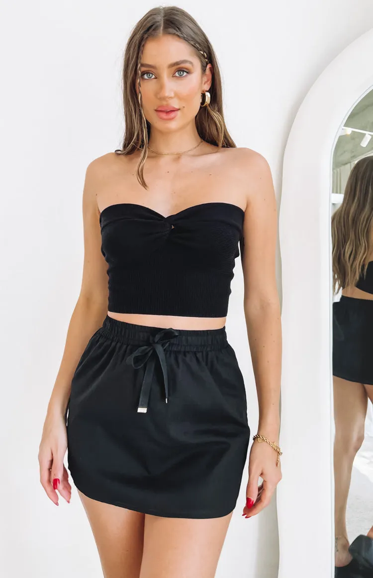 Maven Black Mini Skirt