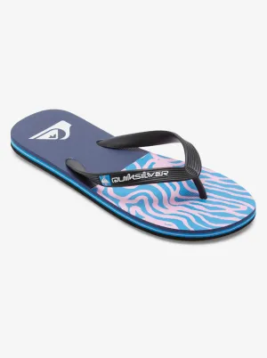 Molokai Art II Sandals - Black/Blue/Pink