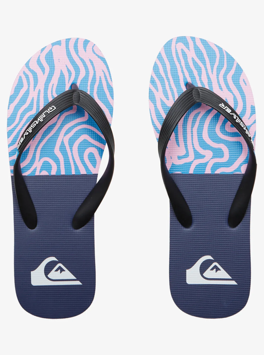 Molokai Art II Sandals - Black/Blue/Pink