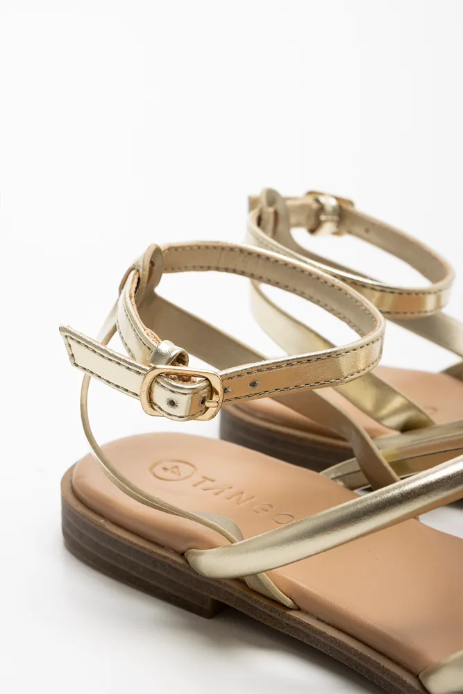 Multi Strap Sandal Gold