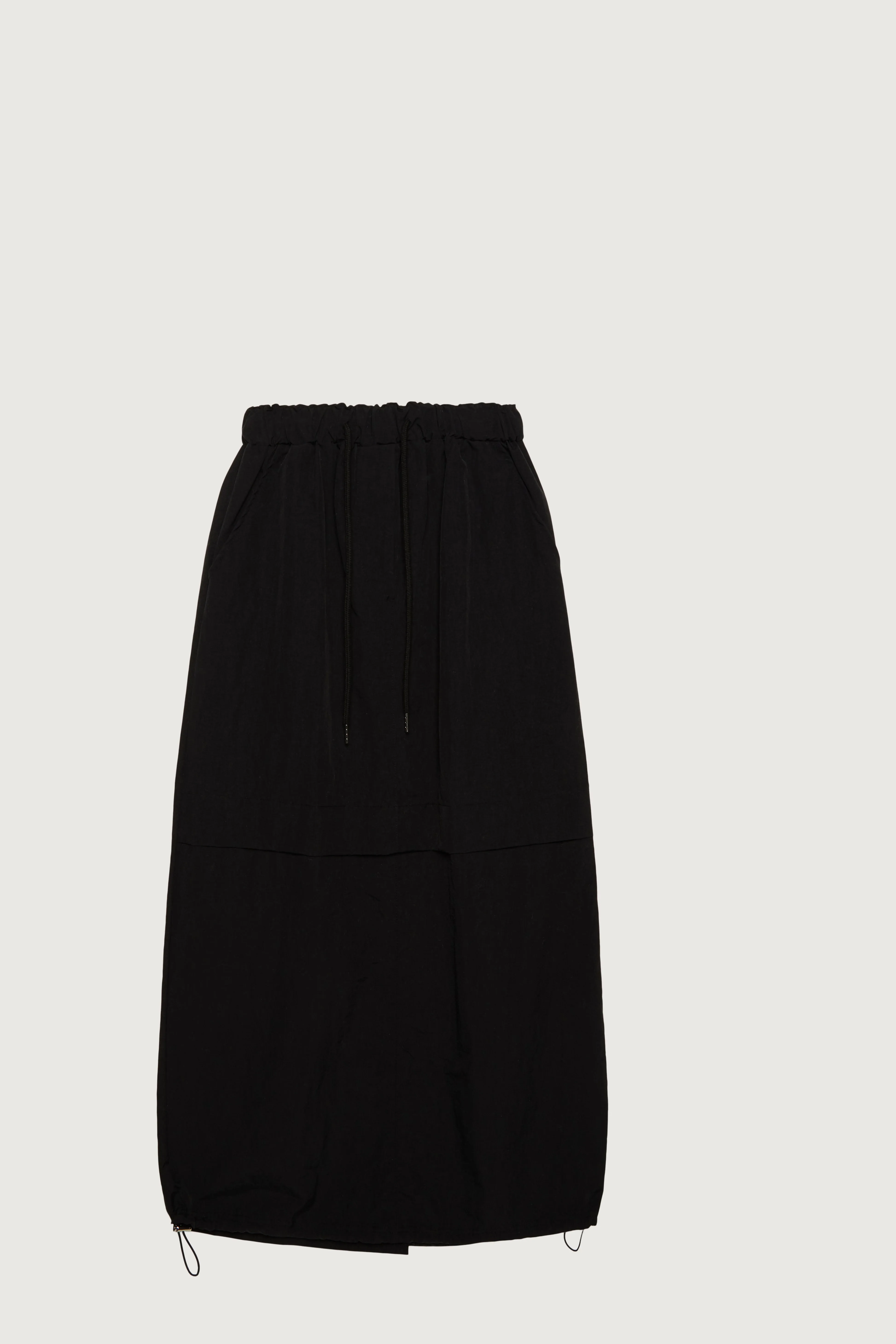 NYLON CARGO MIDI SKIRT