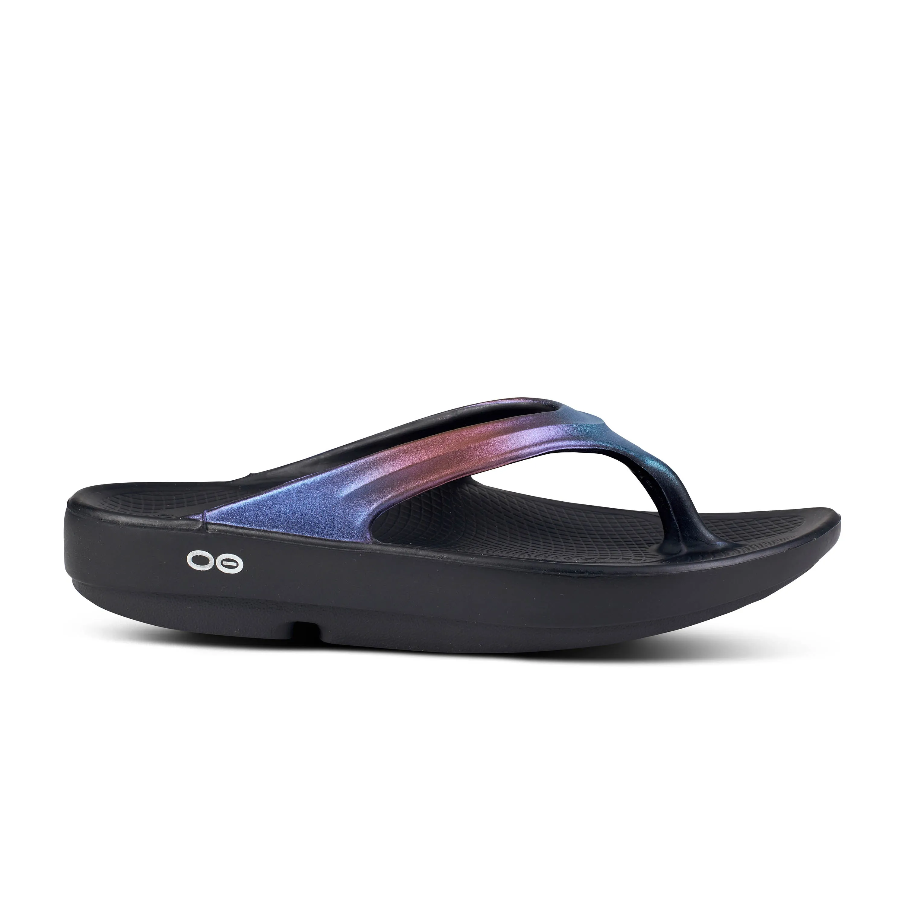 OOFOS OOlala Luxe Sandal MIDNIGHT SPECTRE Women's