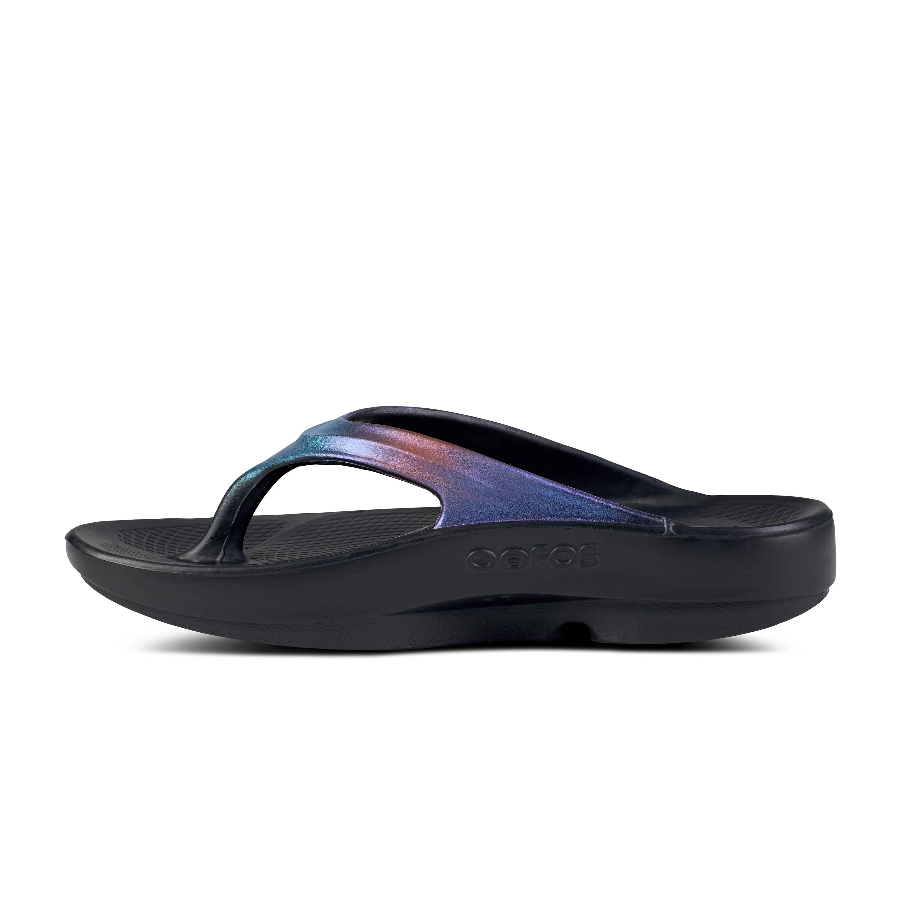 OOFOS OOlala Luxe Sandal MIDNIGHT SPECTRE Women's