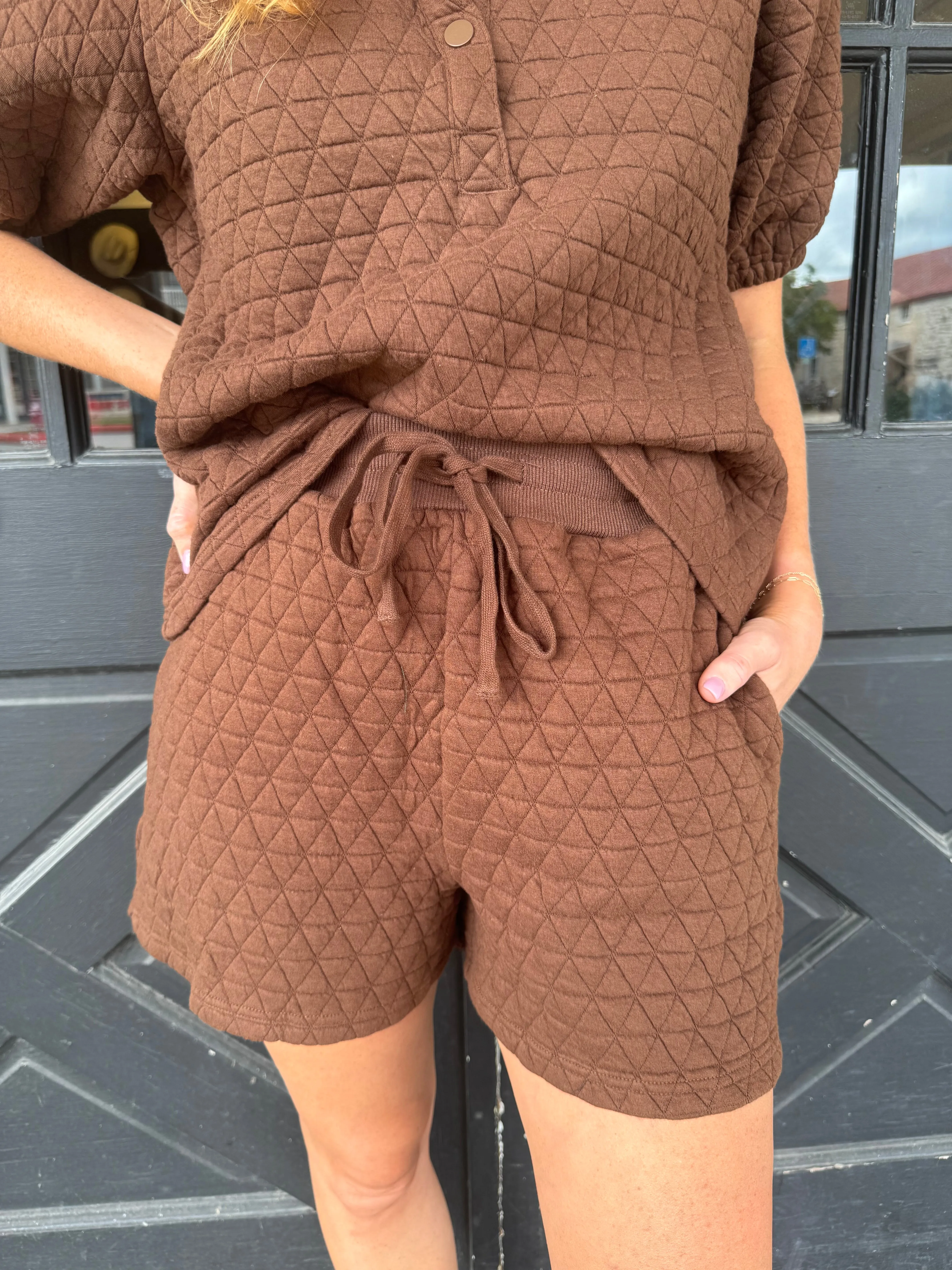 Quincy Quilted Tie Shorts