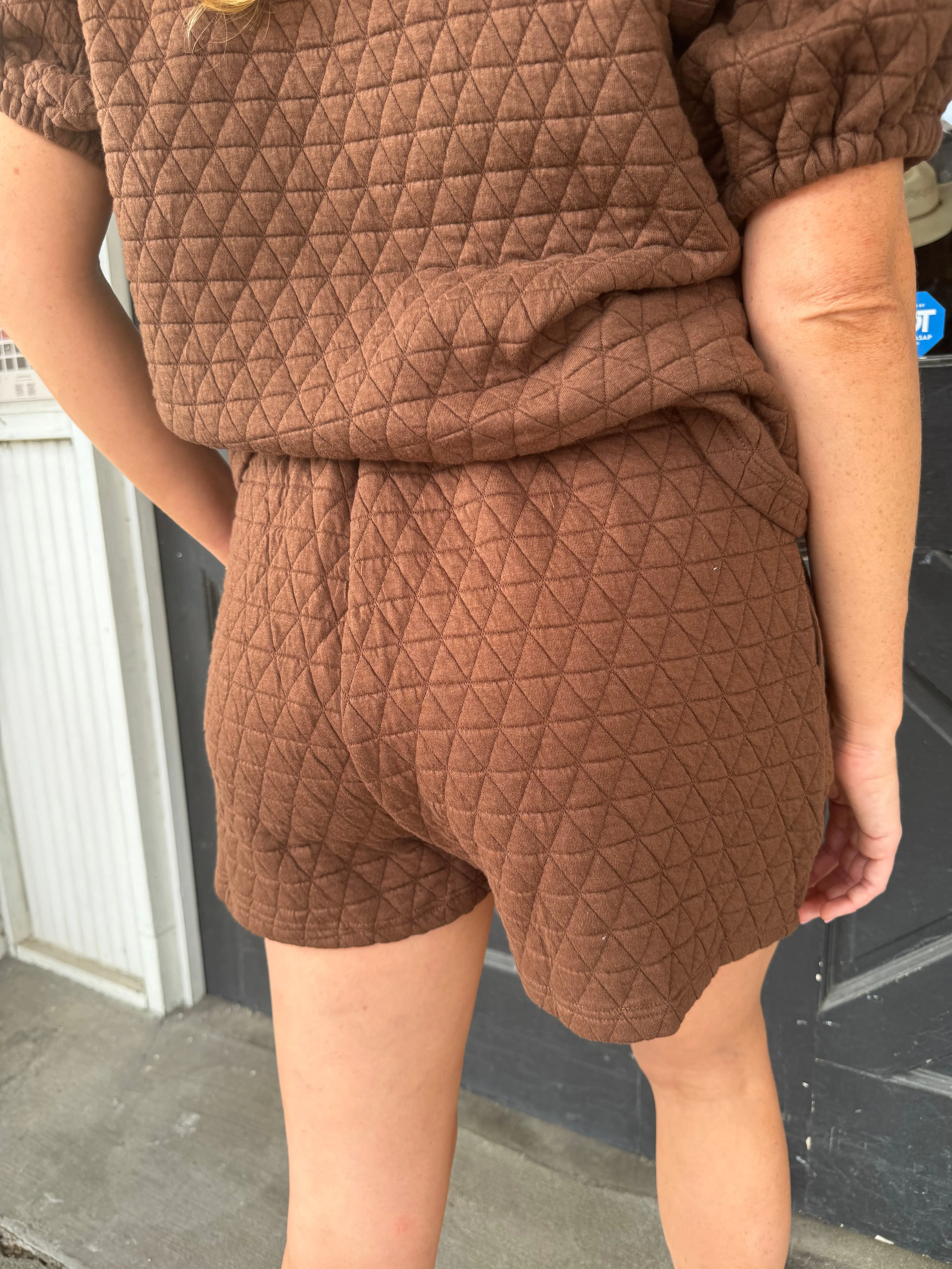 Quincy Quilted Tie Shorts