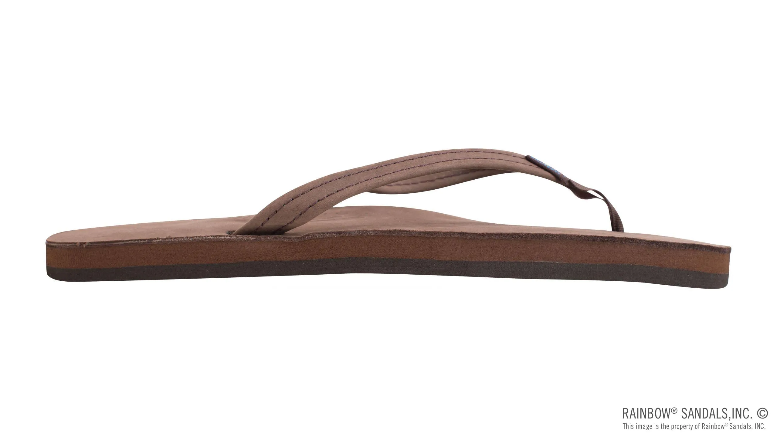 Rainbow Sandals Women's Single Layer Premier Leather Narrow Strap, Expresso