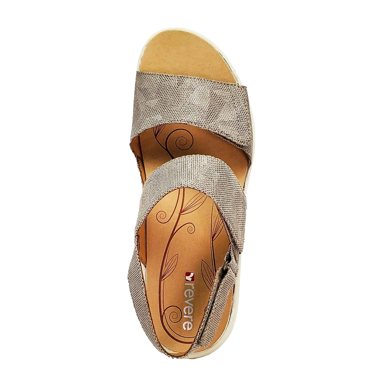 Revere Como Backstrap Sandal (Women) - Champagne Angle