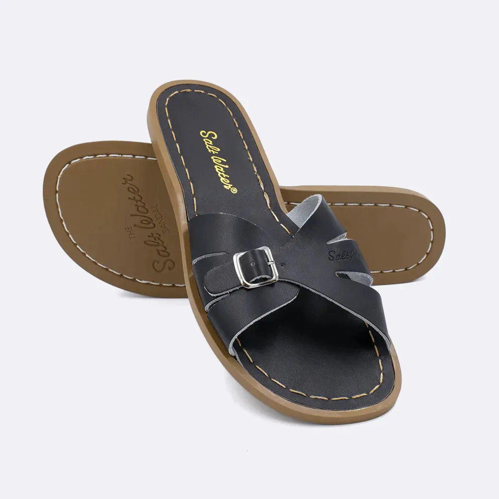 Salt Water | Classic Slide in Black