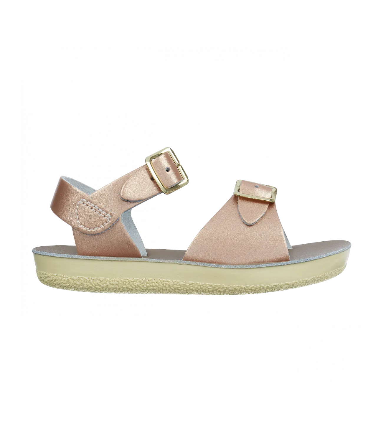 Salt-water sandals surfer rose gold