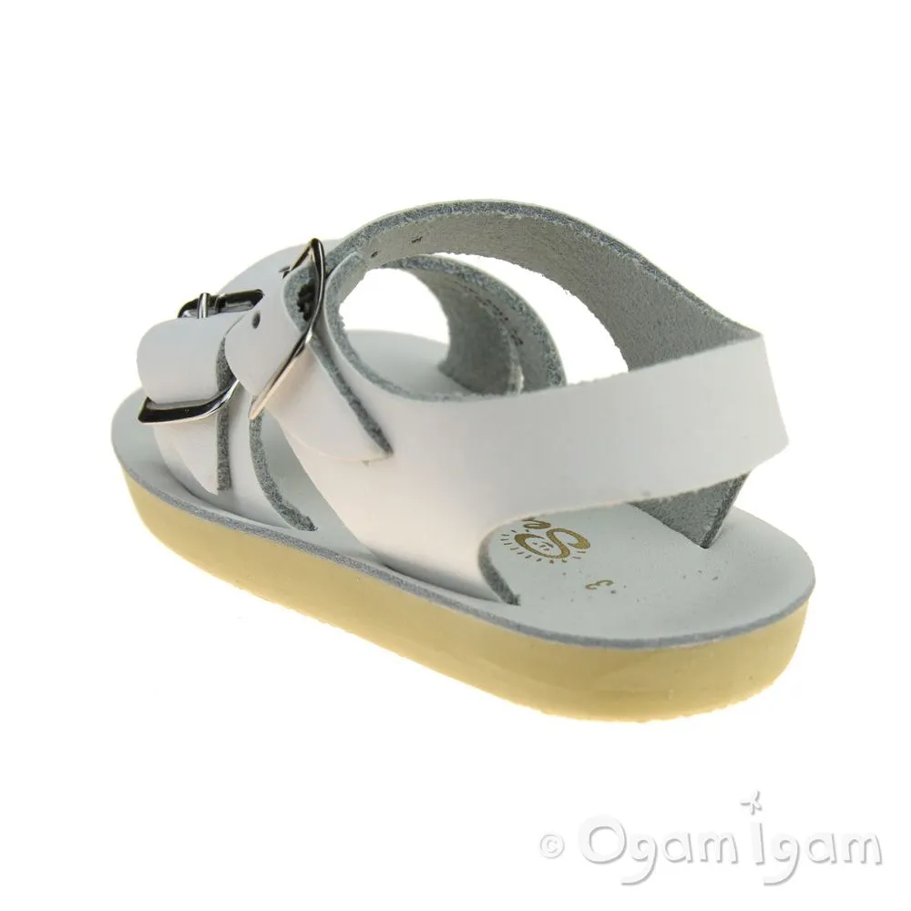 Salt-Water Seawee Girls White Sandal