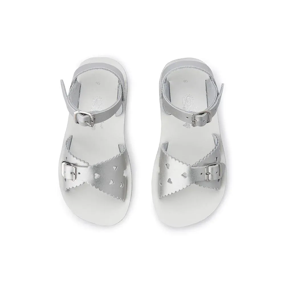 Saltwater Sandals - Sweetheart Silver