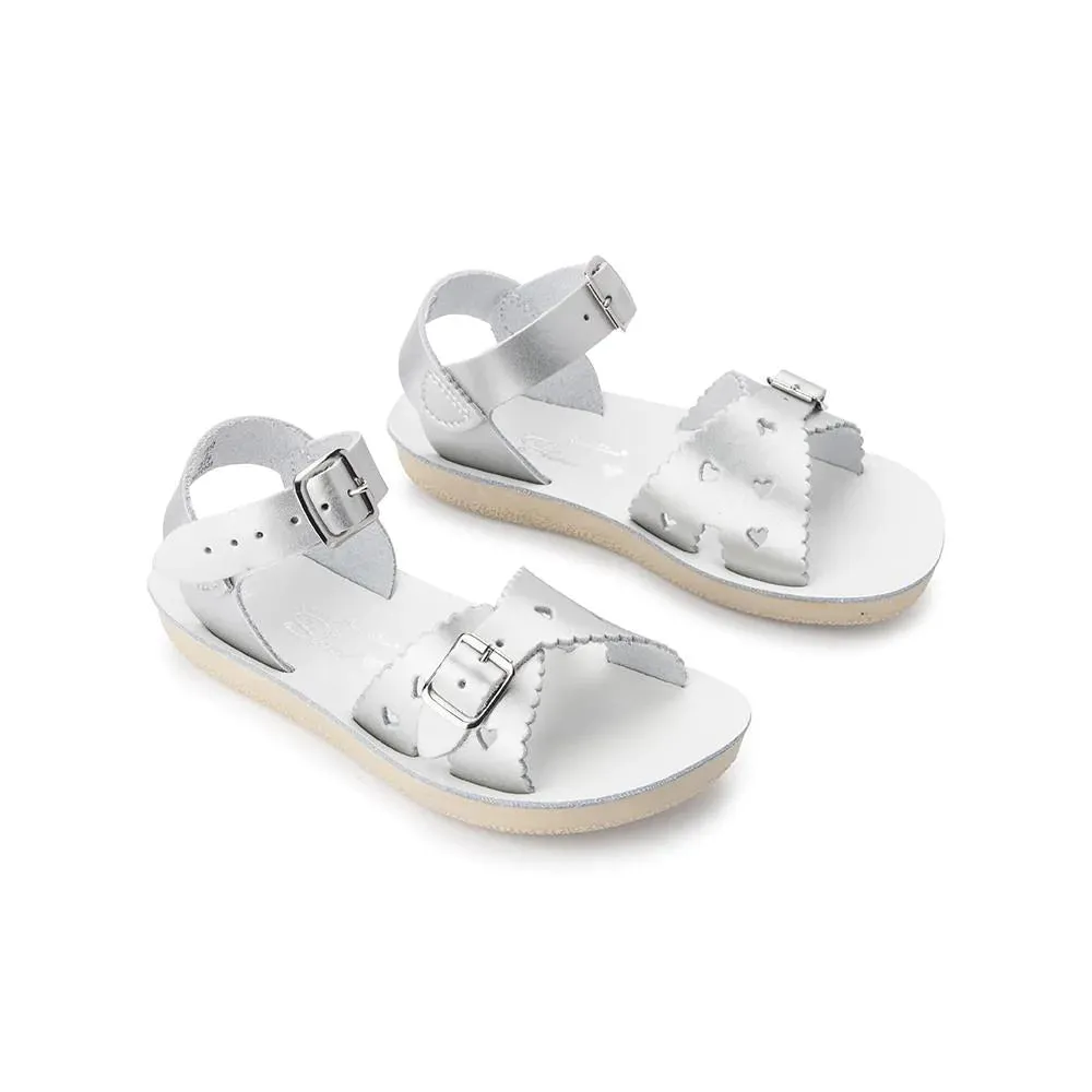 Saltwater Sandals - Sweetheart Silver