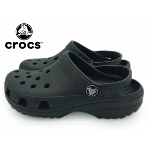 Size 13Y Kids Black crocs, New without box