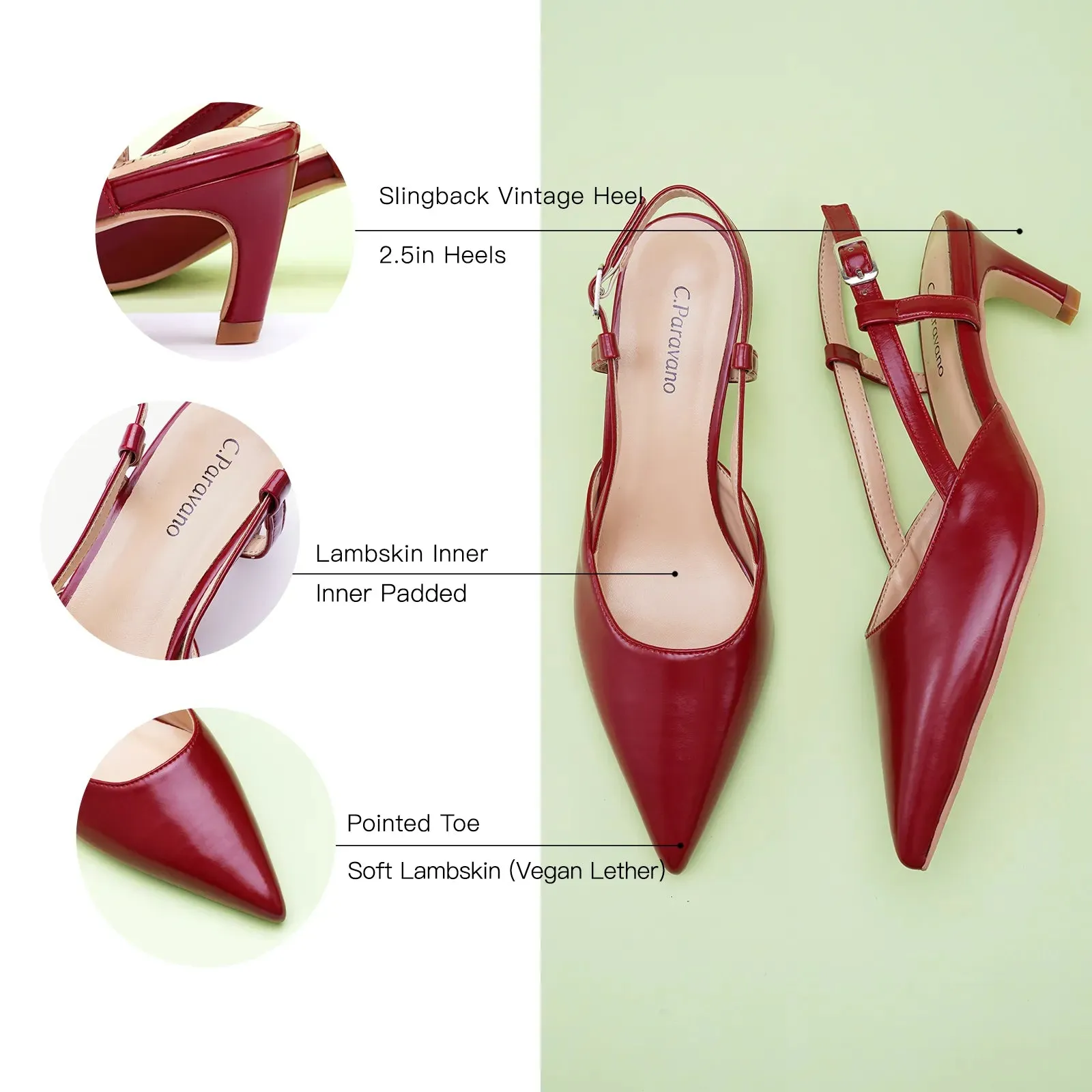 Sleek Slingback Pumps (Helen)